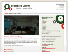 Tablet Screenshot of beaconleagarage.com